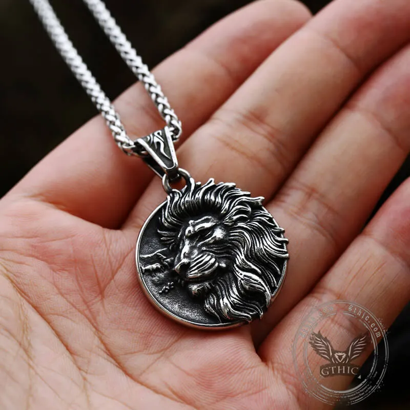 Majestic Lion Head Stainless Steel Pendant sold by GTHIC product image thumbnail 2