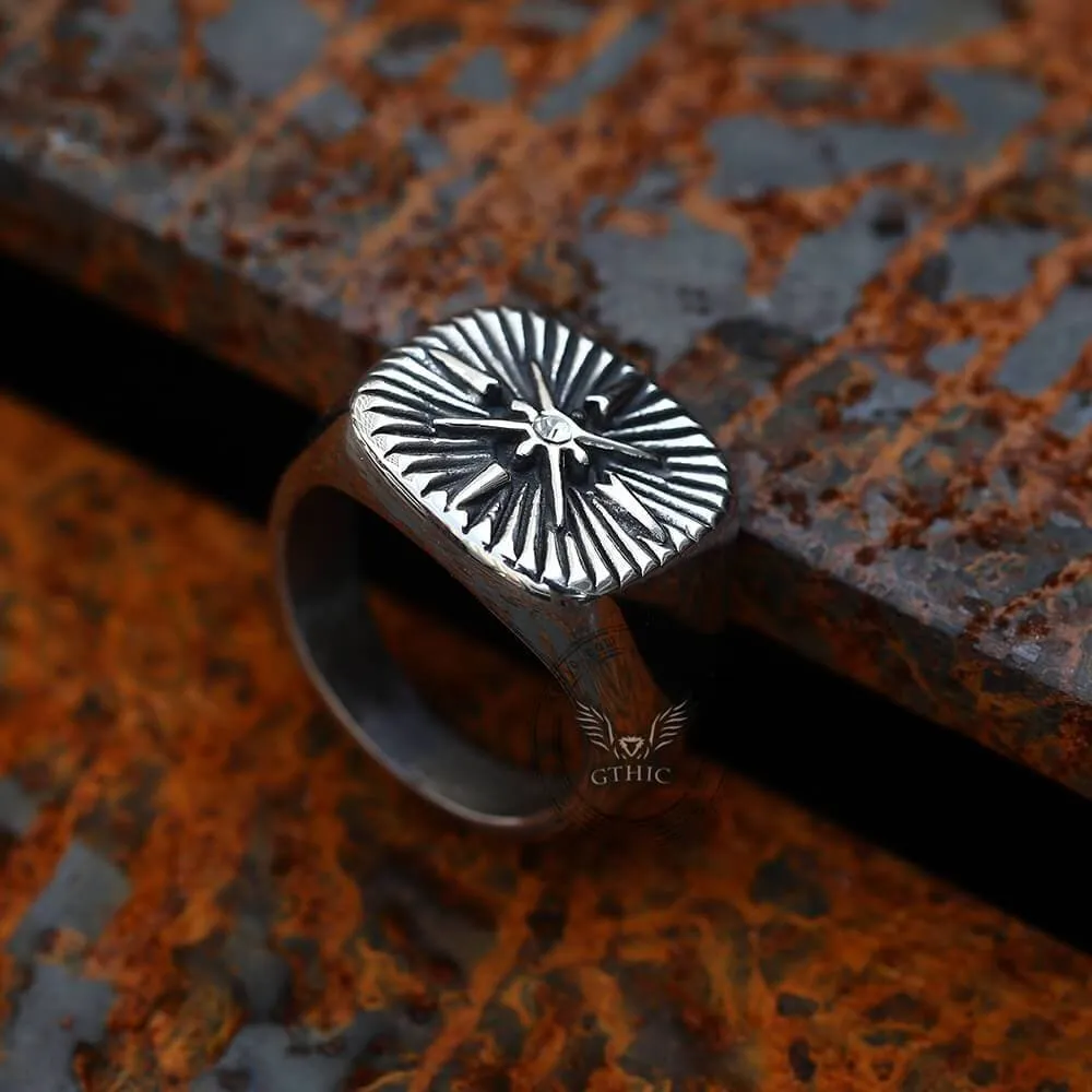 Minimalist Polaris CZ Stainless Steel Ring sold by GTHIC product image thumbnail 5