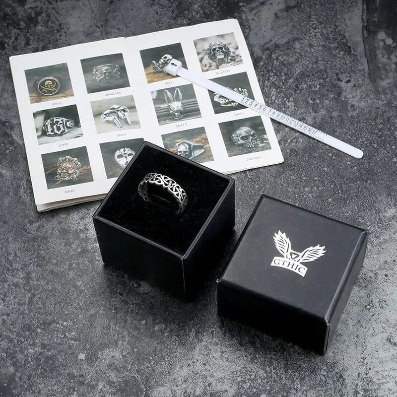 Triangle Celtic Knot Stainless Steel Viking Ring sold by GTHIC product image thumbnail 5