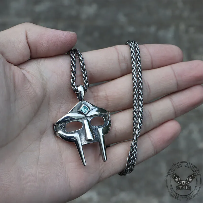 MF Doom Mask Gem-set Stainless Steel Pendant sold by GTHIC product image thumbnail 4