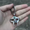 MF Doom Mask Gem-set Stainless Steel Pendant sold by GTHIC