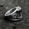 Thor's Hammer Rune Stainless Steel Viking Ring sold by GTHIC