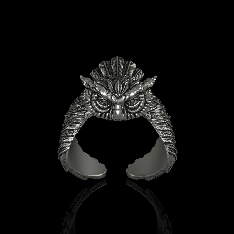 Flying Owl Sterling Silver Ring sold by GTHIC