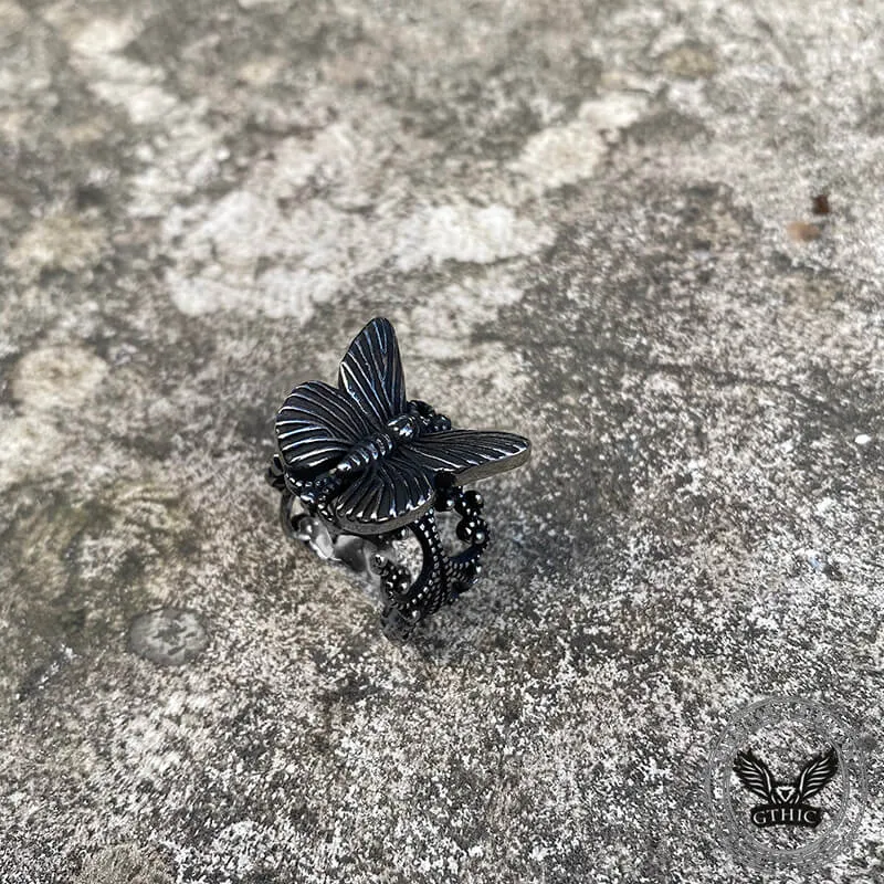 Gothic Butterfly Stainless Steel Animal Ring sold by GTHIC product image thumbnail 4