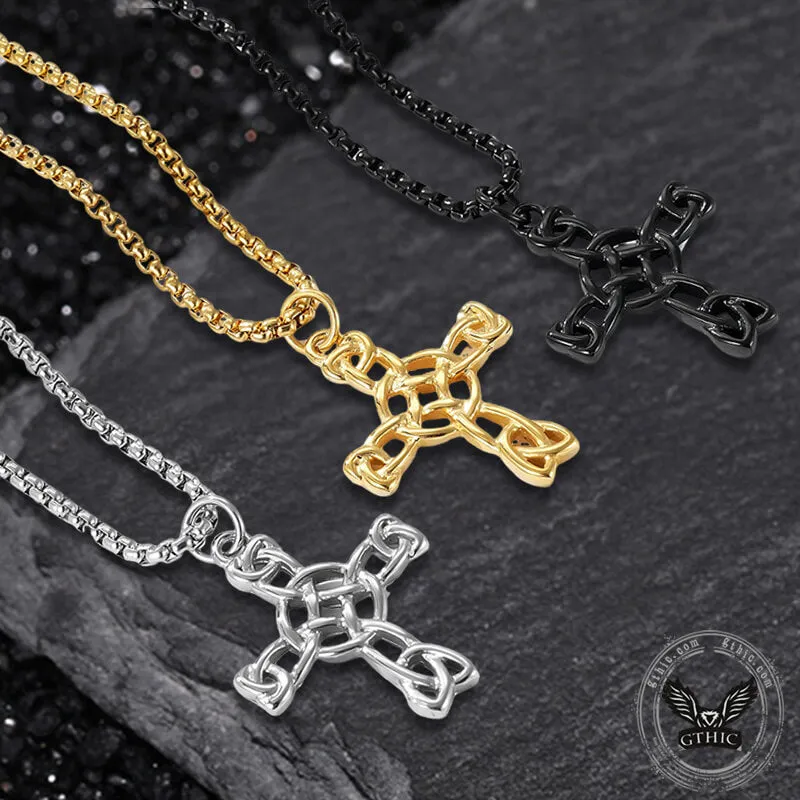 Celtic Cross Stainless Steel Viking Pendant sold by GTHIC product image thumbnail 3