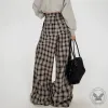 Vintage High Waist Plaid Design pants sold by GTHIC