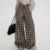 Vintage High Waist Plaid Design pants sold by GTHIC