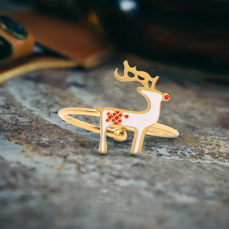 Christmas Cute Stainless Steel Open Ring sold by GTHIC product image thumbnail 4