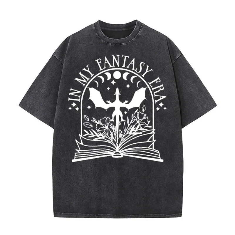Vintage Washed Fantasy Book T-shirt sold by GTHIC
