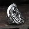 Death Sickle Stainless Steel Skull Ring sold by GTHIC