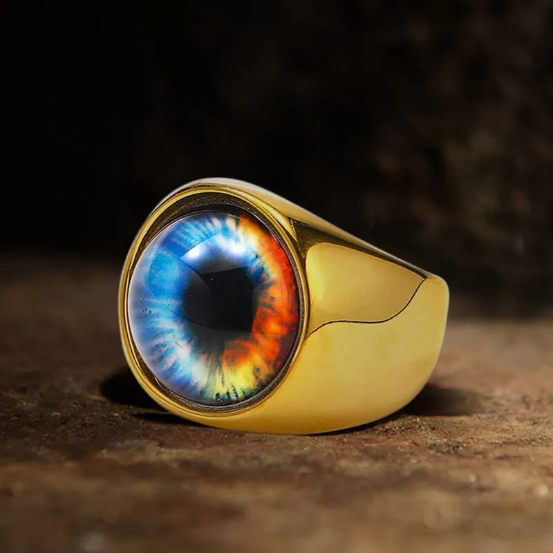 Gold-Plated Dragon Eye Stainless Steel Ring sold by GTHIC product image thumbnail 3