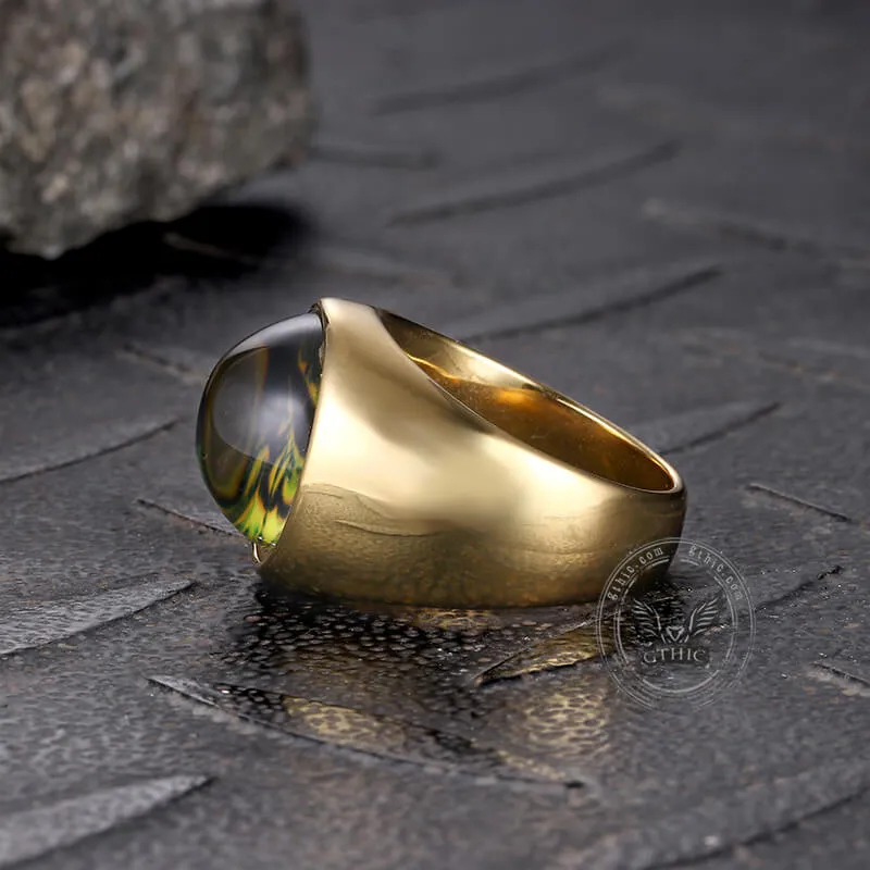 Gold-Plated Dragon Eye Stainless Steel Ring sold by GTHIC product image thumbnail 5