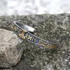 Celtic Knot Mjolnir Runes Stainless Steel Viking Bracelet sold by GTHIC