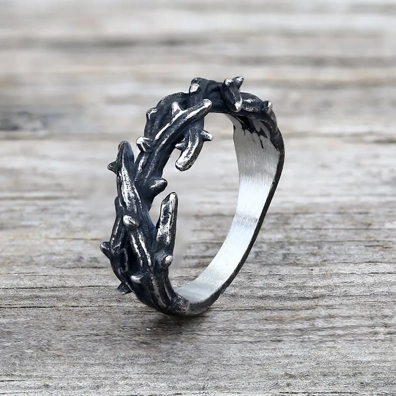 Vintage Jesus Crown of Thorns Stainless Steel Ring sold by GTHIC product image thumbnail 4