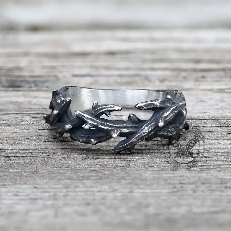 Vintage Jesus Crown of Thorns Stainless Steel Ring sold by GTHIC product image thumbnail 5