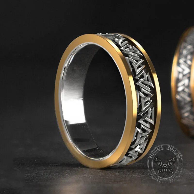 Nordic Valknut Sterling Silver Viking Ring sold by GTHIC product image thumbnail 4