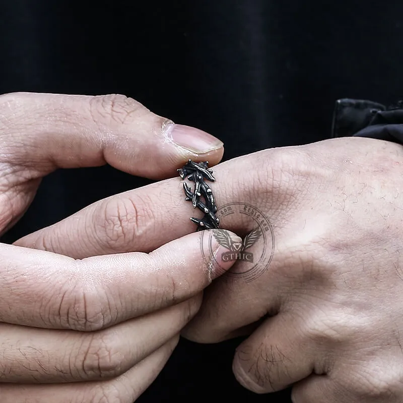 Vintage Jesus Crown of Thorns Stainless Steel Ring sold by GTHIC product image thumbnail 2