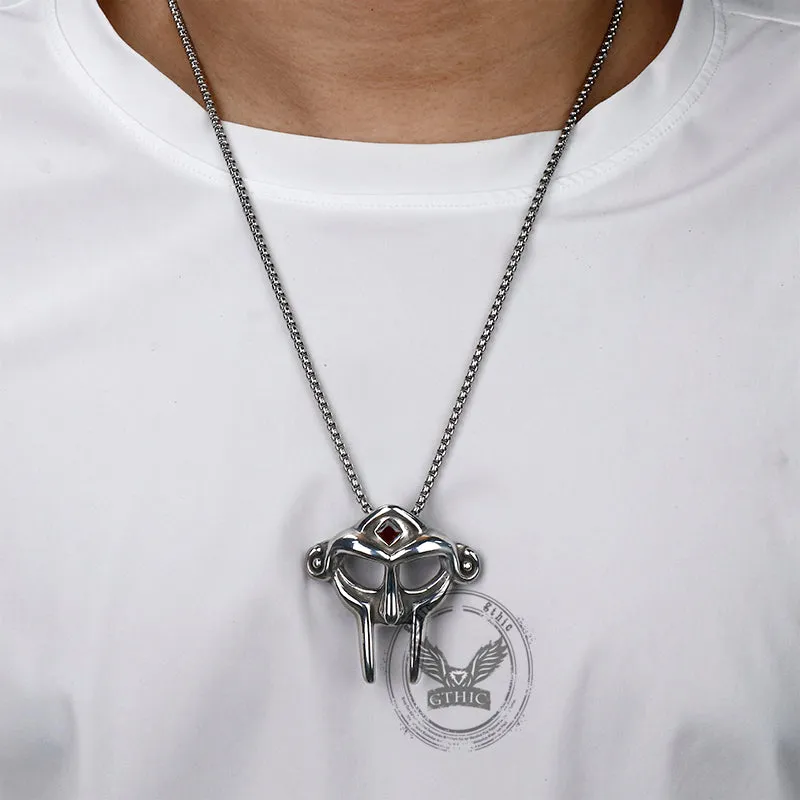 MF DOOM Mask Design Gem Stainless Steel Pendant sold by GTHIC product image thumbnail 3