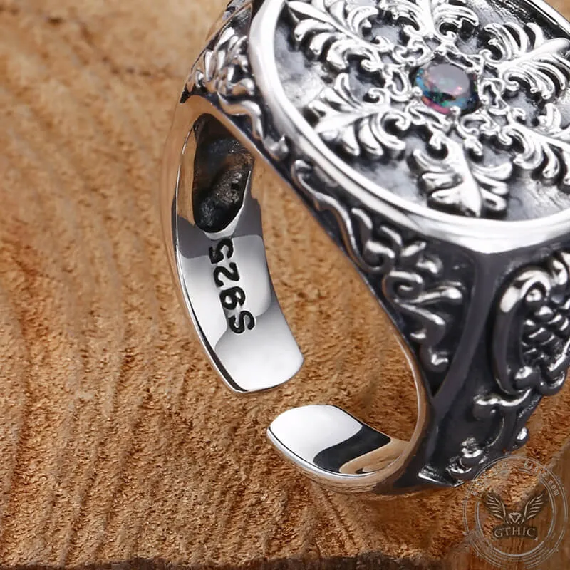 Snowflake Sterling Silver Open Ring sold by GTHIC product image thumbnail 3
