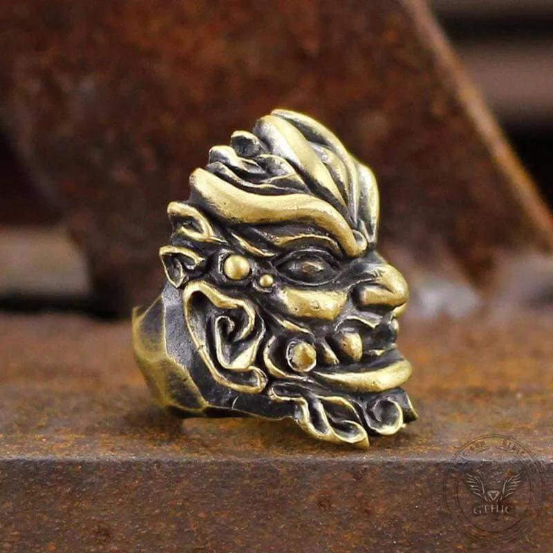 Warrior Chi You Brass Mythology Ring sold by GTHIC product image thumbnail 4