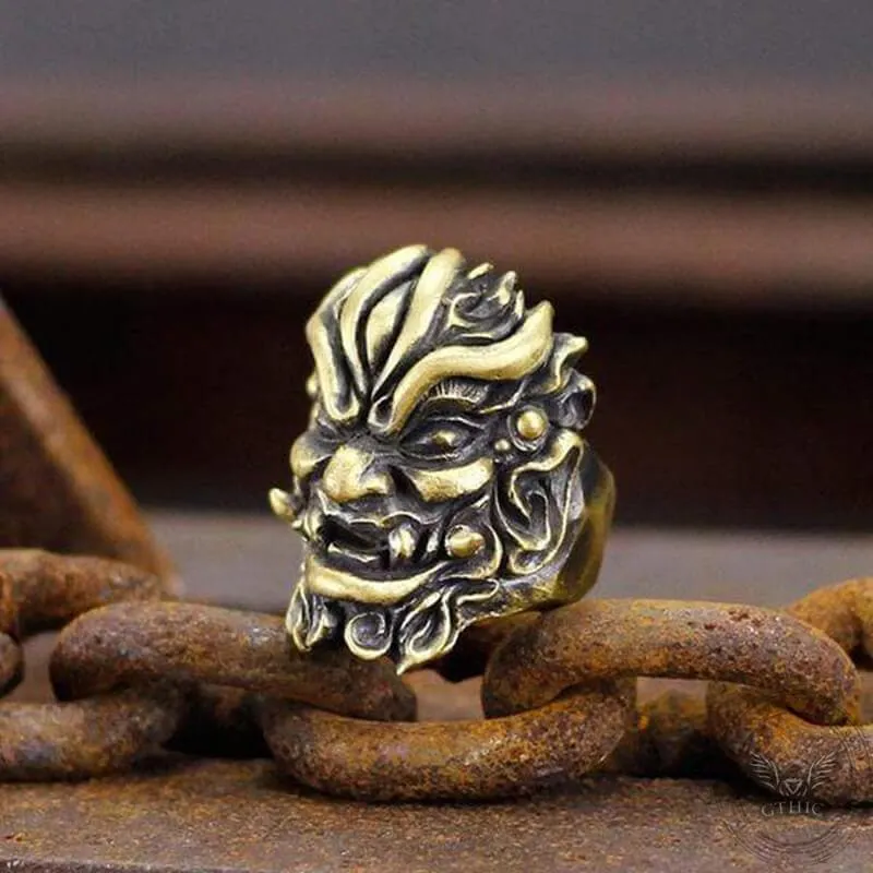 Warrior Chi You Brass Mythology Ring sold by GTHIC product image thumbnail 5