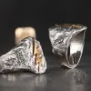 Wrath of Zeus Lightning Bolt Sterling Silver Ring sold by GTHIC