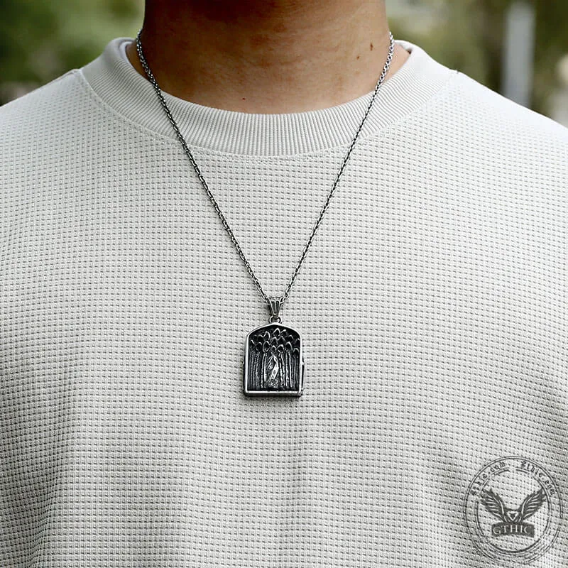 Retro Cross Ghost Stainless Steel Religion Pendant sold by GTHIC product image thumbnail 4