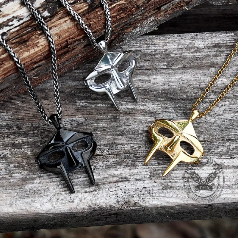 MF DOOM Mask Stainless Steel Pendant sold by GTHIC