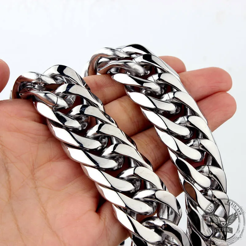 Heavy Men’s Stainless Steel Cuban Link Chain Necklace sold by GTHIC product image thumbnail 4