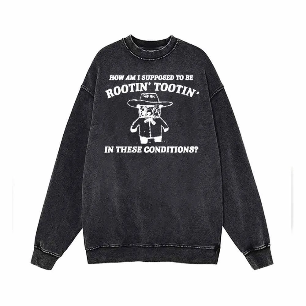 How Am I Supposed To Be Vintage Washed Sweatshirt sold by GTHIC