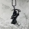 Grim Reaper Scythe Stainless Steel Pendant sold by GTHIC