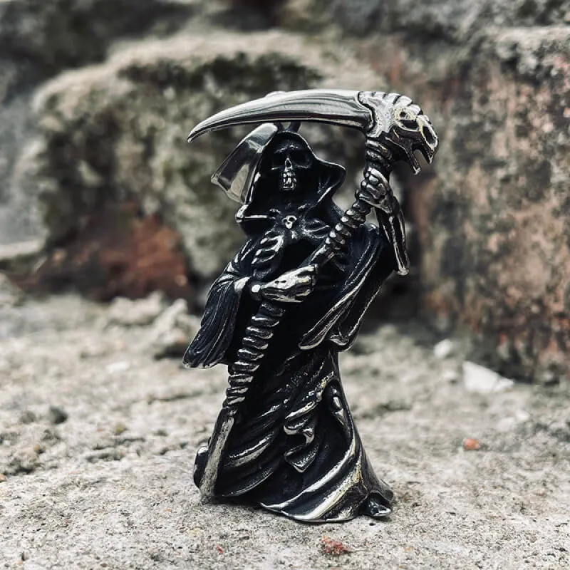 Grim Reaper Scythe Stainless Steel Pendant sold by GTHIC