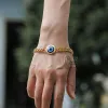 Gold Evil Eye Stainless Steel Bracelet sold by GTHIC
