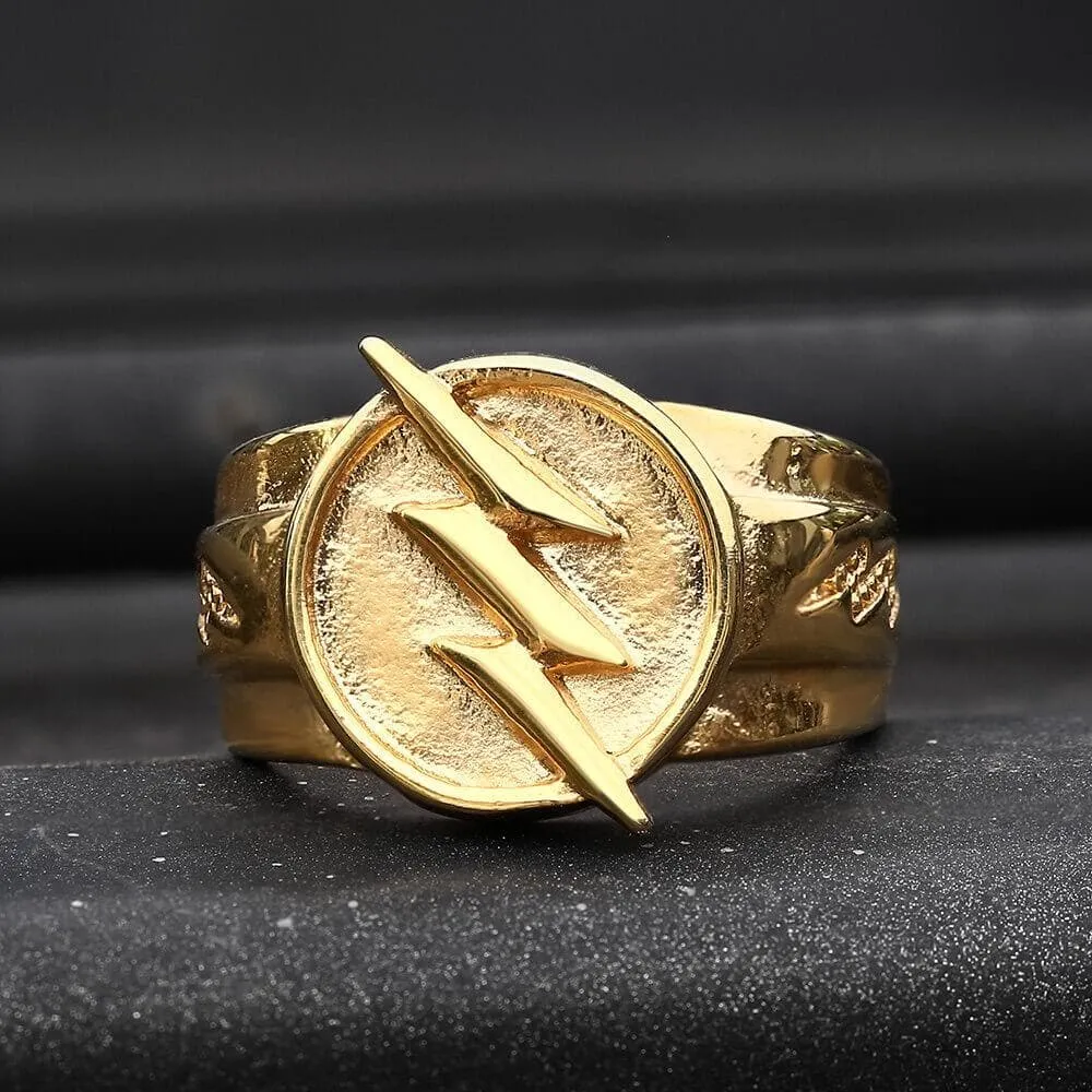 Gold Lightning Stainless Steel Ring sold by GTHIC product image thumbnail 4