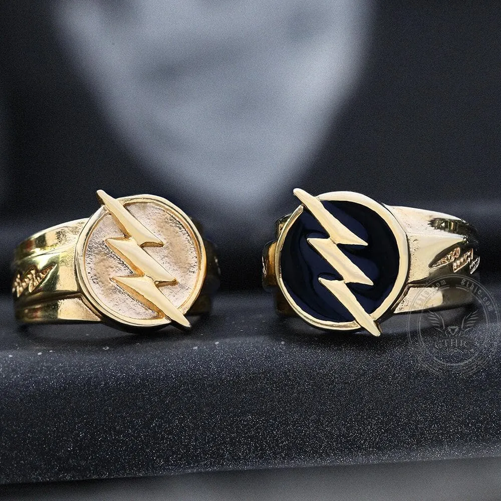 Gold Lightning Stainless Steel Ring sold by GTHIC product image thumbnail 5