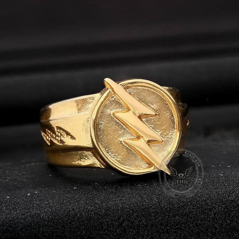 Gold Lightning Stainless Steel Ring sold by GTHIC product image thumbnail 3