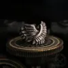 Angel Wing Brass Sterling Silver Beast Ring sold by GTHIC