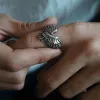 Angel Wing Brass Sterling Silver Beast Ring sold by GTHIC