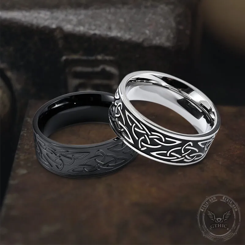 Celtic Triquetra Knot Stainless Steel Viking Ring sold by GTHIC product image thumbnail 4