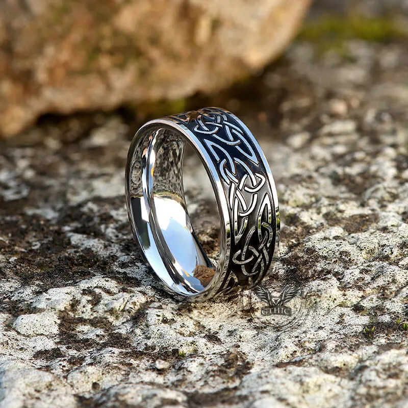 Celtic Triquetra Knot Stainless Steel Viking Ring sold by GTHIC product image thumbnail 5