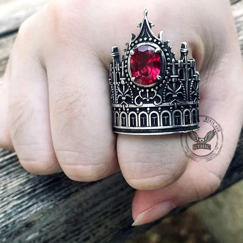 Gothic Castle Sterling Silver Ring sold by GTHIC product image thumbnail 2