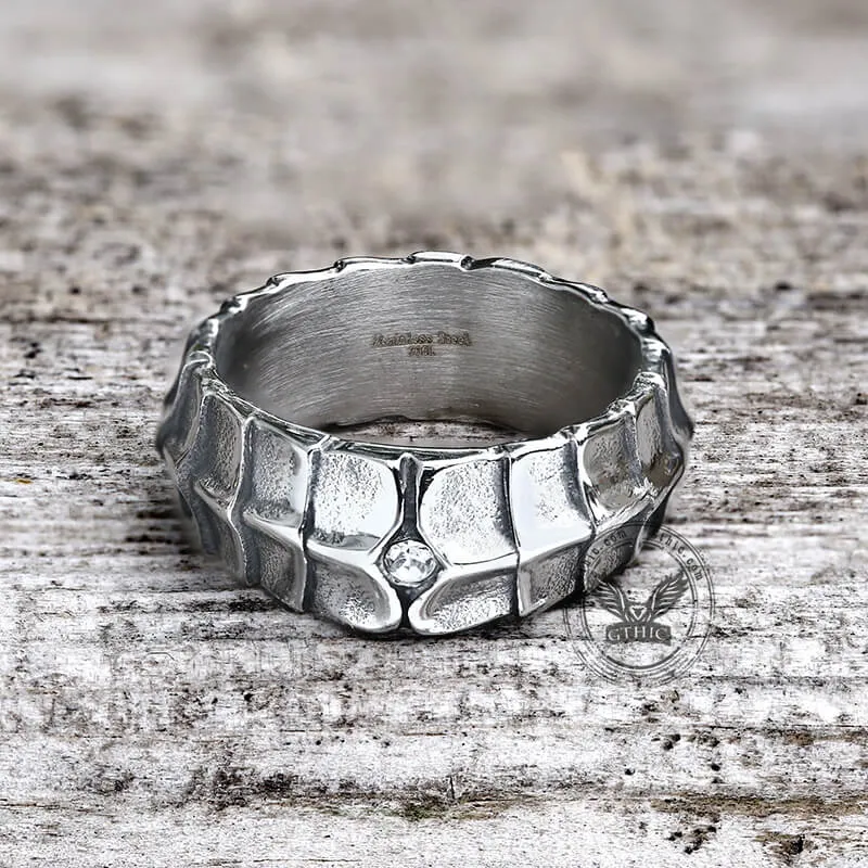 Dragon Spine CZ Stone Stainless Steel Punk Vertebrae Ring sold by GTHIC product image thumbnail 3