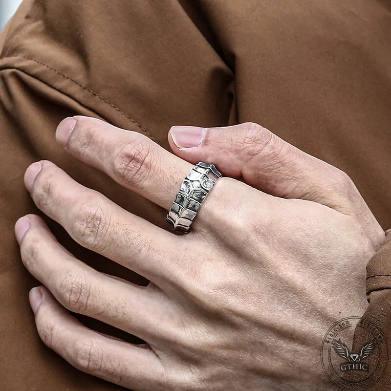 Dragon Spine CZ Stone Stainless Steel Punk Vertebrae Ring sold by GTHIC product image thumbnail 2