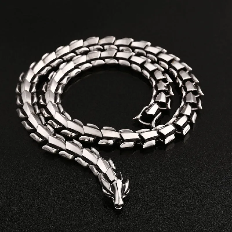 Dragon Bone Stainless Steel Necklace sold by GTHIC
