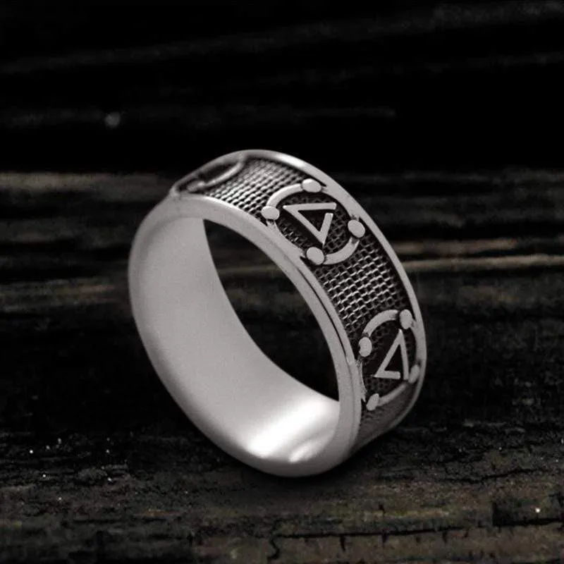 Witchers Elements Signs Sterling Silver Ring sold by GTHIC product image thumbnail 5