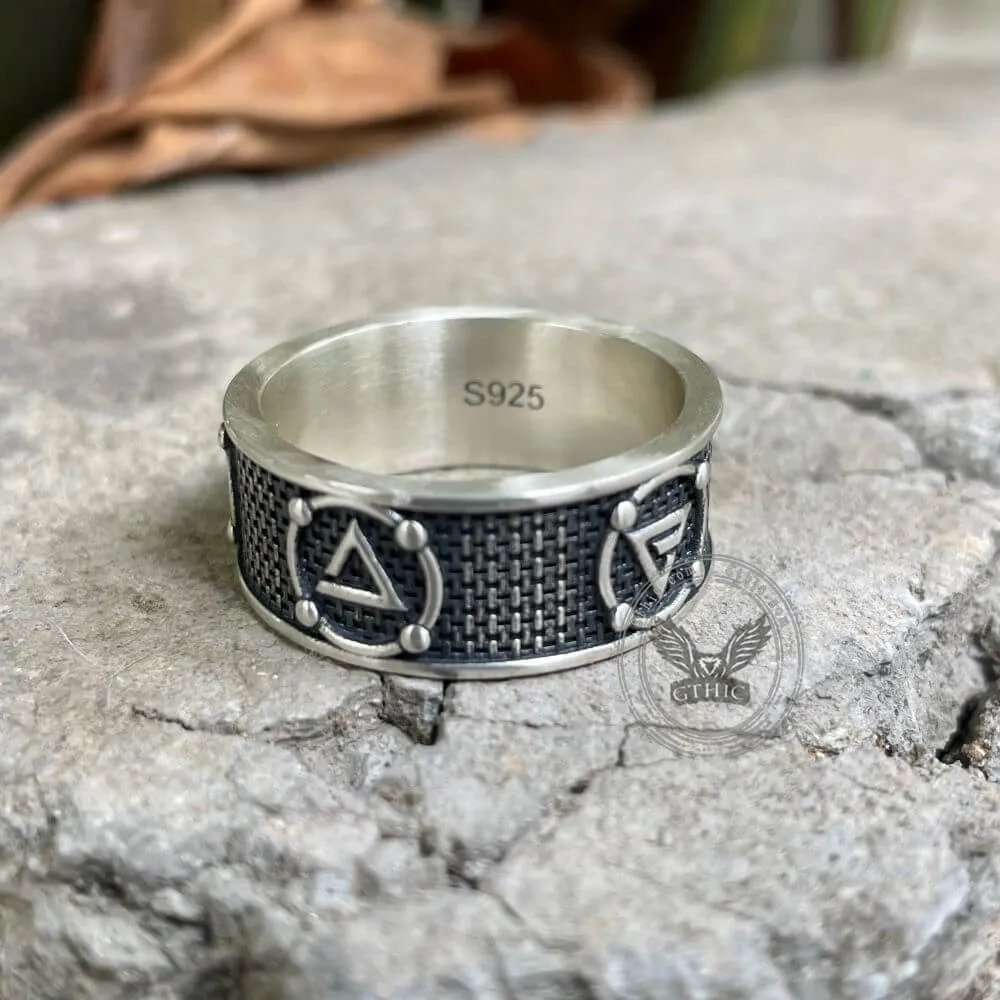 Witchers Elements Signs Sterling Silver Ring sold by GTHIC product image thumbnail 2
