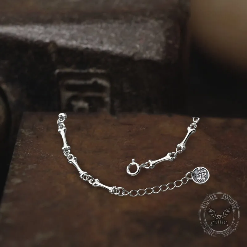 Skull Bones Sterling Silver Bracelet sold by GTHIC product image thumbnail 5