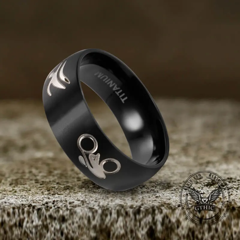 Cycling Sport Titanium Band Ring sold by GTHIC product image thumbnail 2