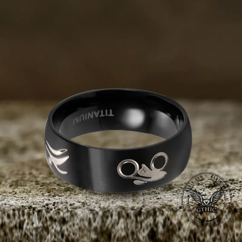 Cycling Sport Titanium Band Ring sold by GTHIC product image thumbnail 3