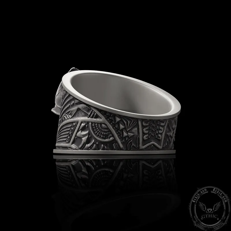 Vintage Hat Skull Sterling Silver Ring sold by GTHIC product image thumbnail 5